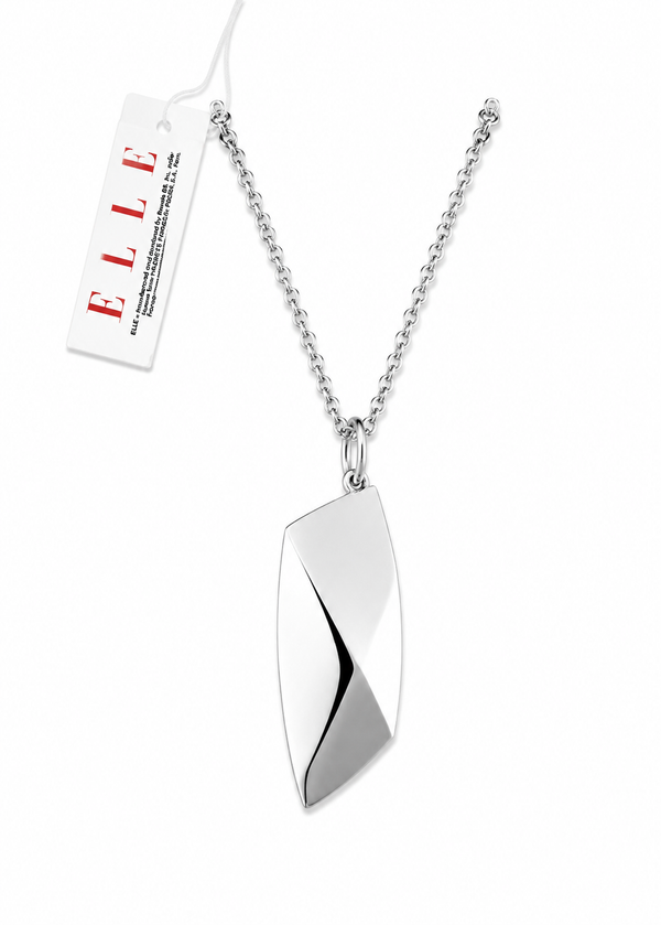 Elle Jewelry Rhodium plated sterling silver necklace