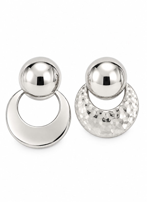 Elle Jewelry Reversible sterling silver earrings