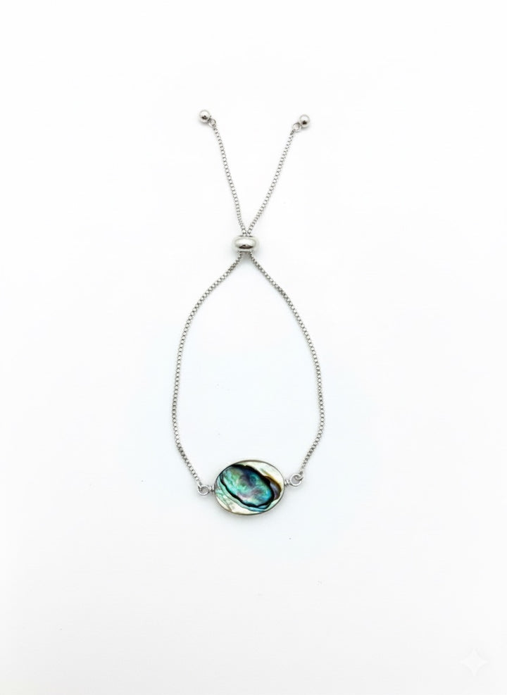 Abalone Adjustable Bracelet in Gold