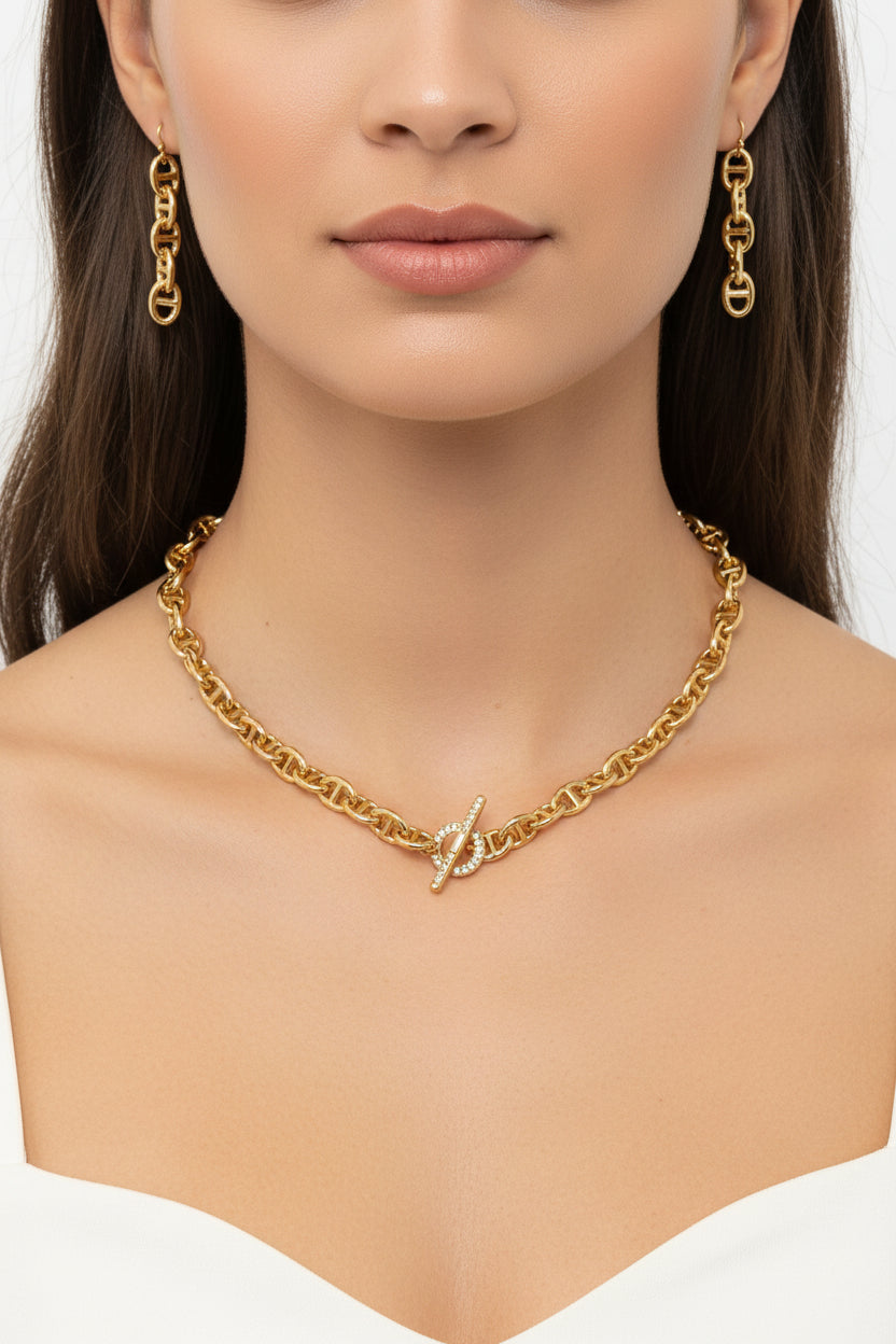 Mariner 3 piece Set Necklace, Earrings, Bracelet