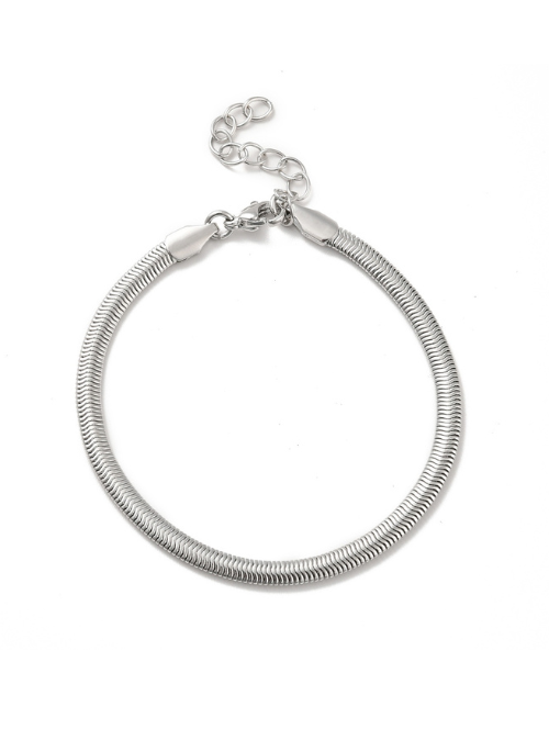 Kaylee Herringbone Bracelet Silver - Gifting Brands