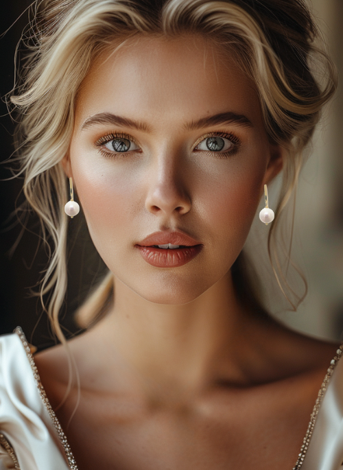 Eden Dainty Pearl Earrings Gold - Gifting Brands
