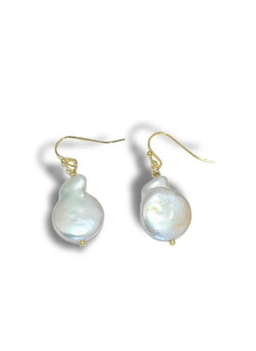 Christy Jean Freshwater coin pearl earrings