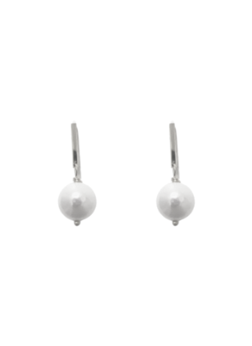 Eden Dainty Pearl Earrings Silver - Gifting Brands