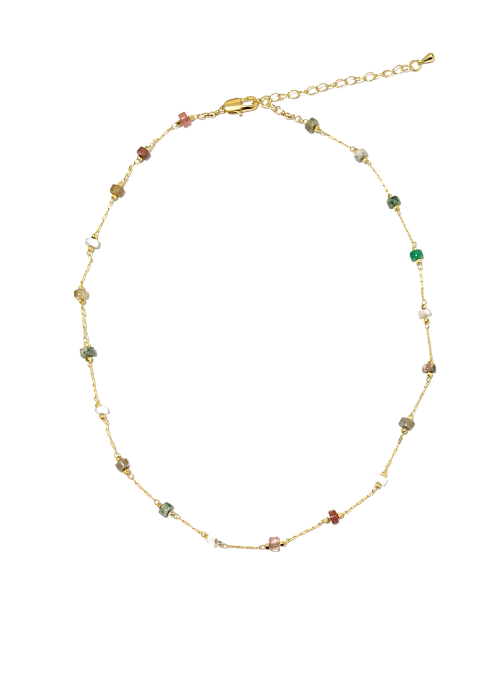 Trina Dainty Gemstone Necklace - Gifting Brands