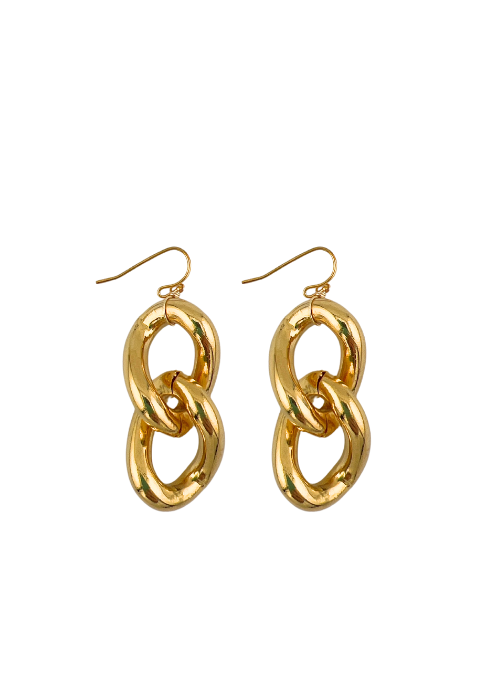 Chunky Chain Drop Earrings Gold - Gifting Brands