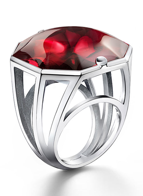 L'ILLUSTRE Large Crystal Ring - Gifting Brands